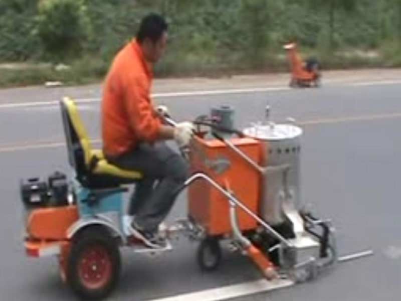 vehicle booster for road marking machine