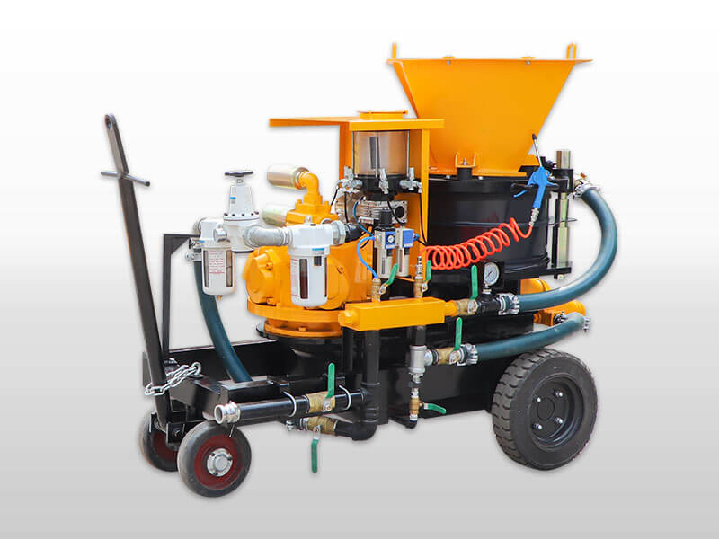 wet and dry concrete spraying and conveying machine