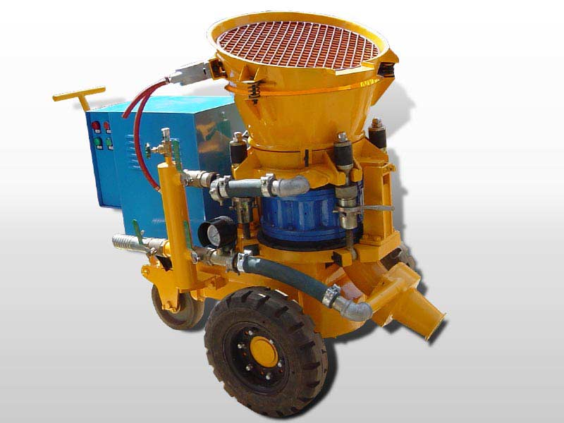 Dry mix shotcrete machine