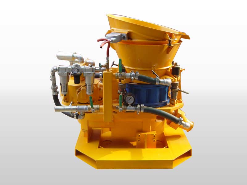 Dry mix gunite machine