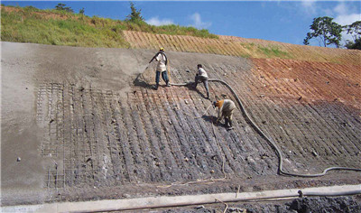 Dry-mix Shotcrete Machine in slope Stabilisation