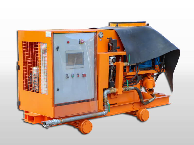 machine for conveyance of pea-gravel when tunnelling with a TBM