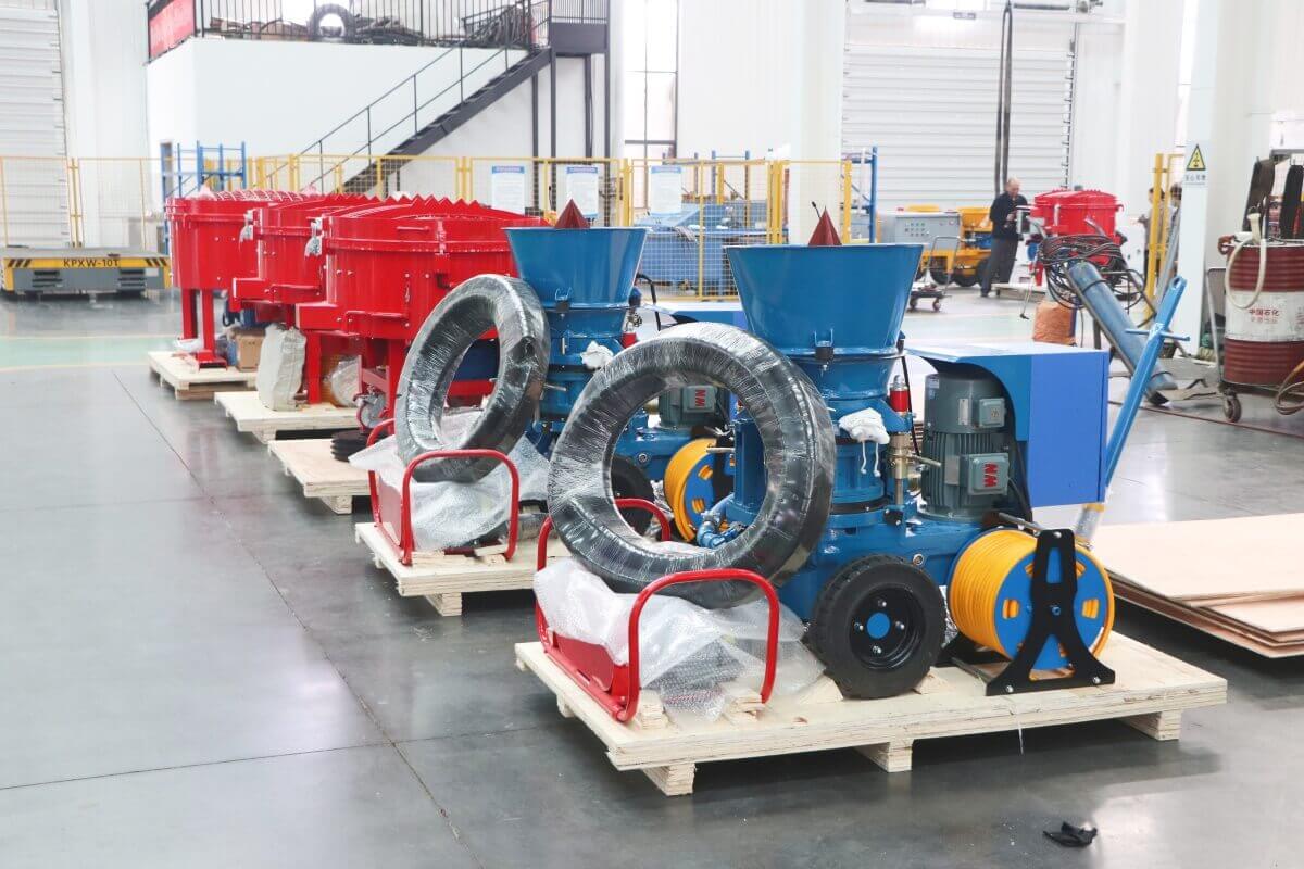 Refractory gunning machine and refractory pan mixer for sale