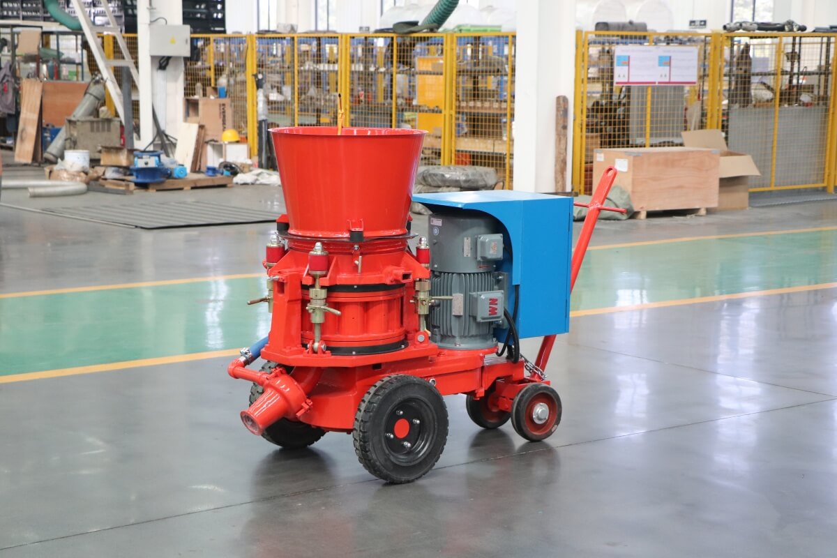 electric motor refractory gunning machine