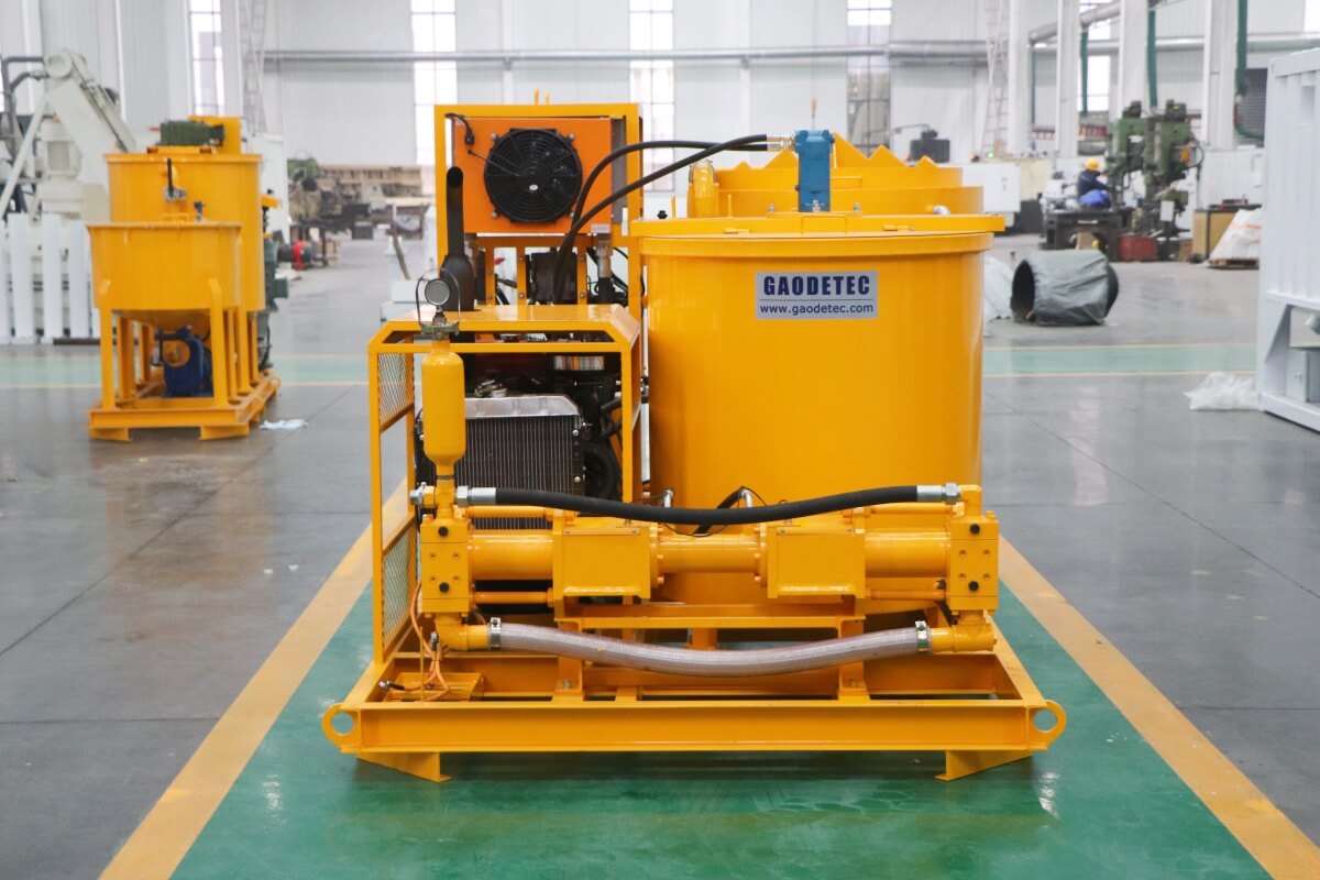 Grouting pump station