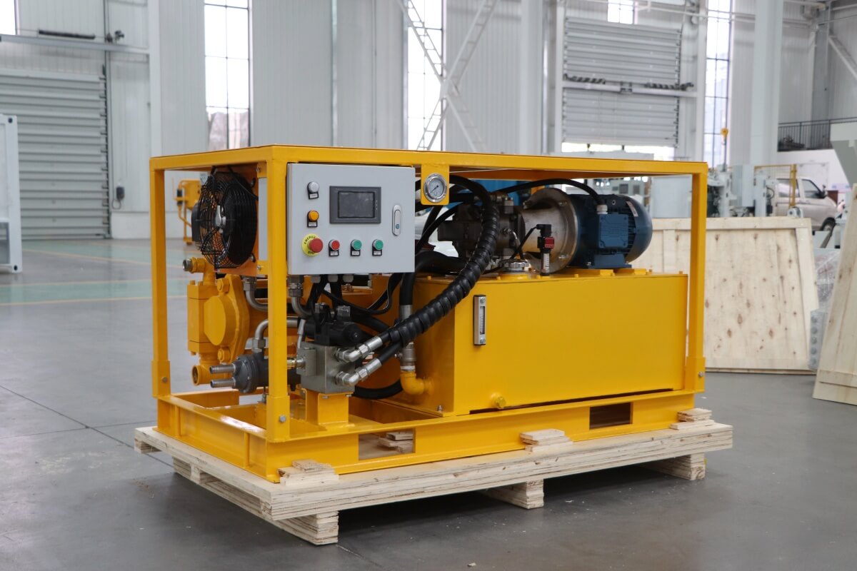 Hydraulic grout pump