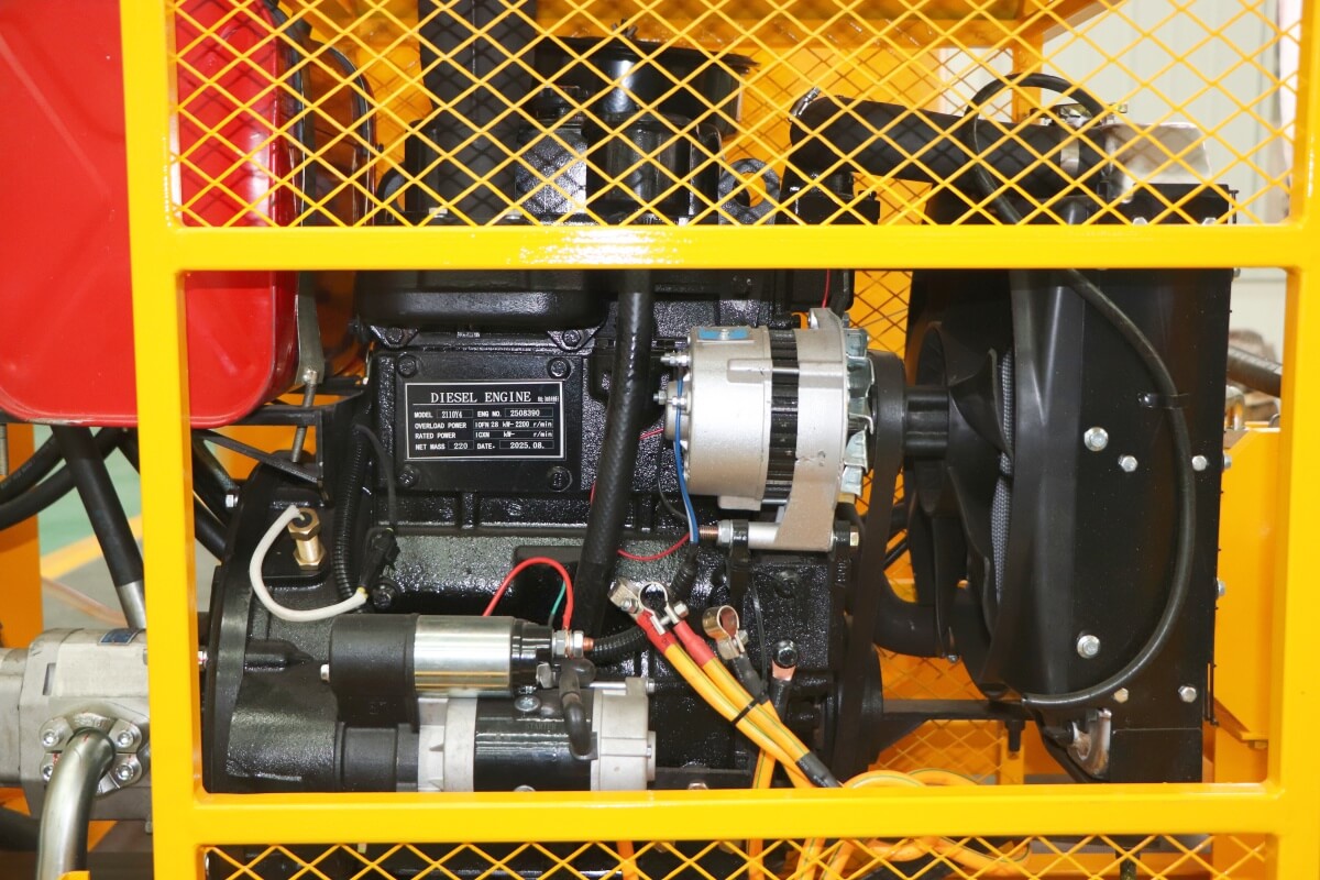 diesel engine grout station