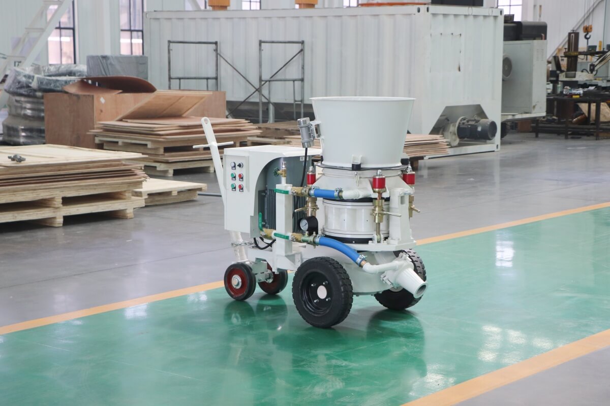 electric motor refractory shotcrete machine