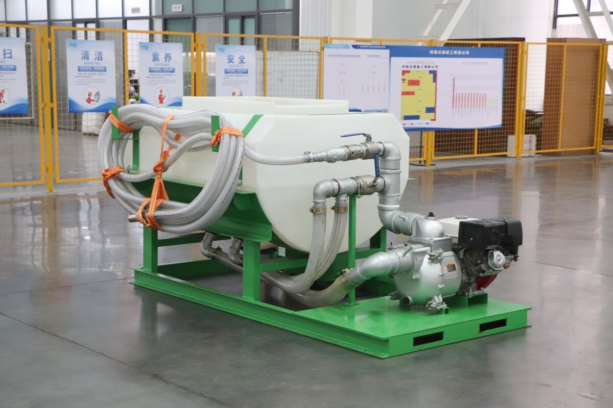 gasoline engine hydroseeding machine