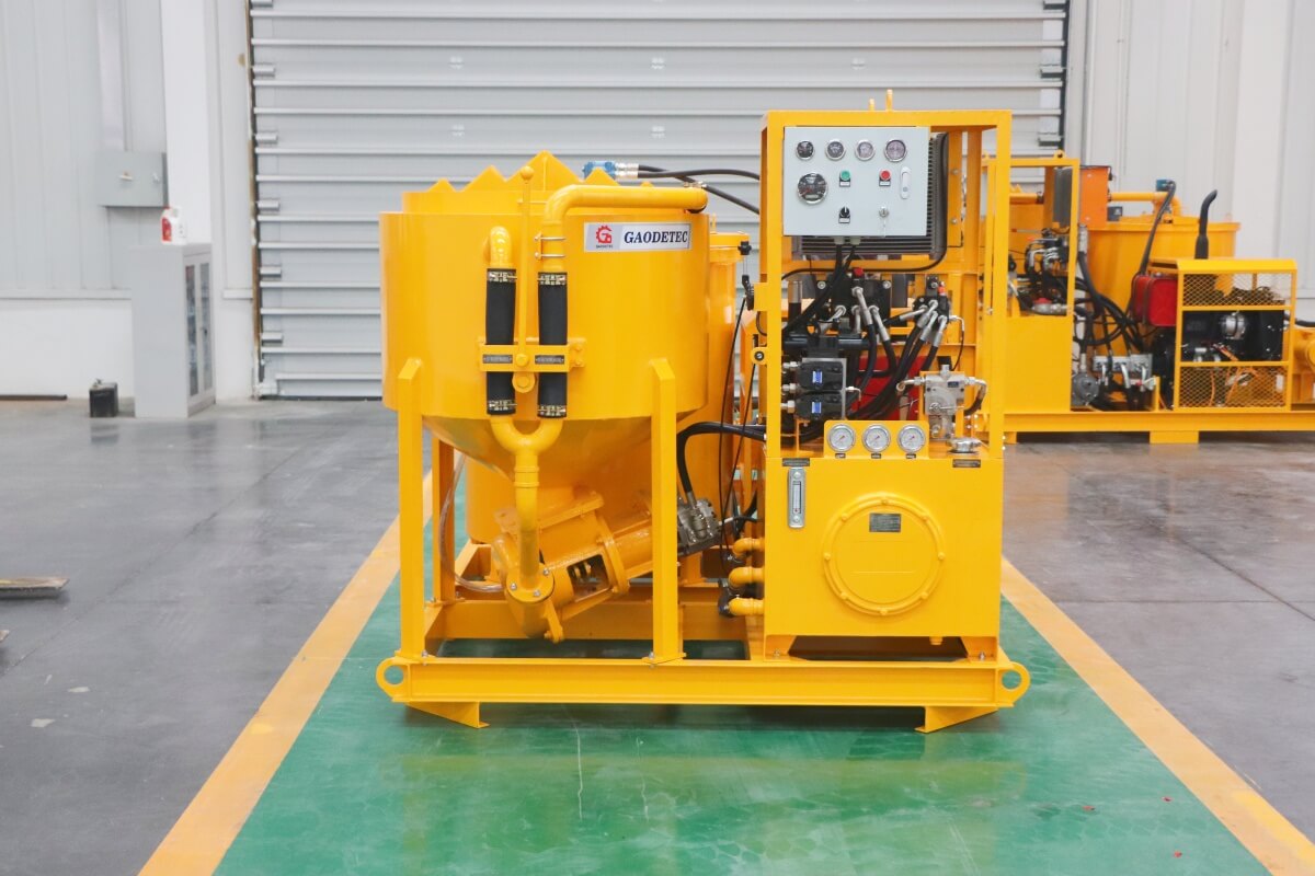 grout pump and mixing station