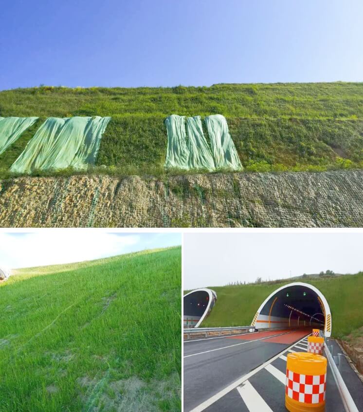 hydroseeding machine for highway greening