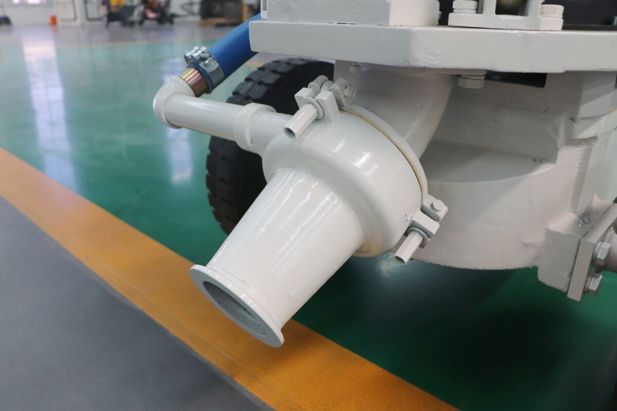 output of refractory gunning machine