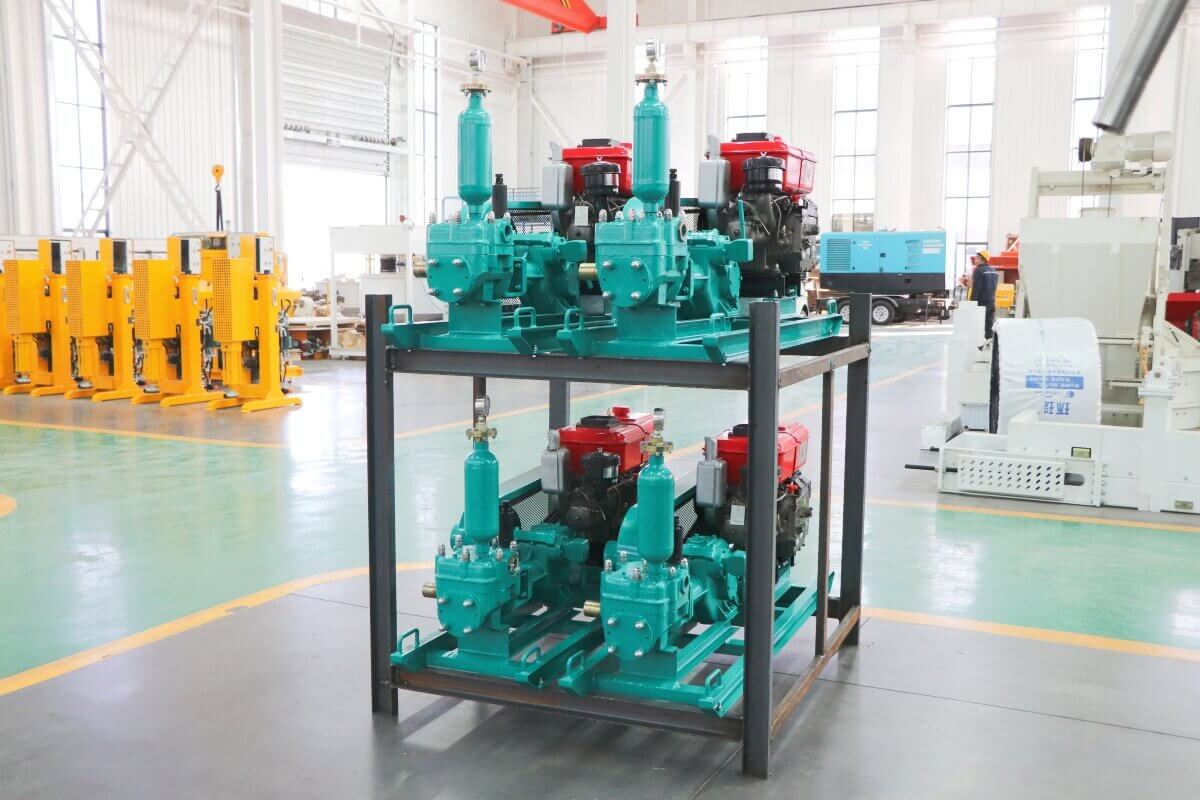 Diesel cement grout injection pump
