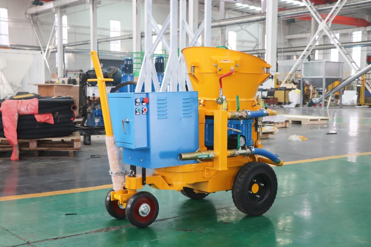 Shotcrete machine for slope protection