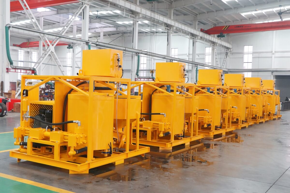 cement grout mixer with pump