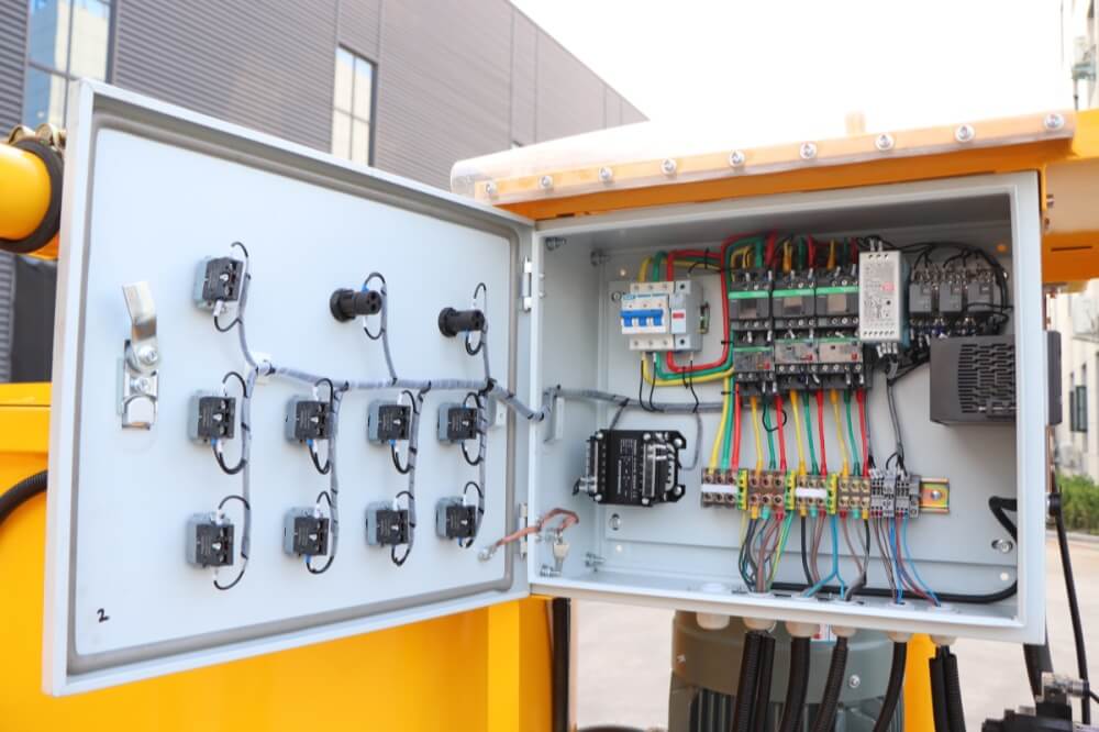 Electric control box of grout plant
