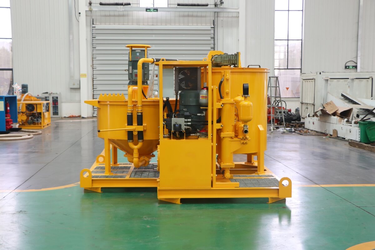 industrial grout mixing and pumping station